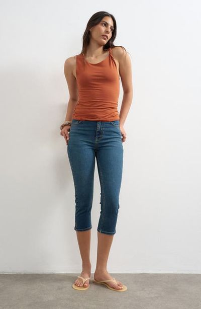 Topshop Topshop High Waist Capri Skinny Jeans