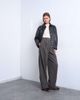 Topshop Topshop high waisted herringbone double pleated front pants in gray - 1