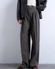 Topshop Topshop high waisted herringbone double pleated front pants in gray - 2