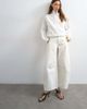Topshop Topshop Horseshoe barrel mid rise jeans in white - 1