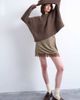 Topshop Topshop hot fix embellished mini skirt with lace trim in brown - 1