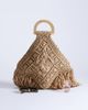 Topshop Topshop Hugo weave tassel straw bag in natural-Neutral - 2