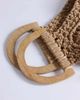 Topshop Topshop Hugo weave tassel straw bag in natural-Neutral - 3