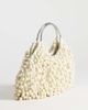 Topshop Topshop Hunter beaded clutch purse with metal handle in ivory-White - 4