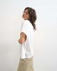 Topshop Topshop hybrid tie sleeve tee in white - 1