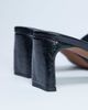 Topshop Topshop Idea patent square toe mules in black - 2