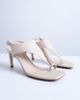 Topshop Topshop Iman toe loop heeled sandals in off white - 1