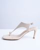 Topshop Topshop Iman toe loop heeled sandals in off white - 3
