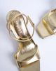 Topshop Topshop Immy cone high heel sandals in gold - 3
