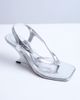 Topshop Topshop Indie wedge sandals in silver - 1