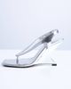 Topshop Topshop Indie wedge sandals in silver - 2