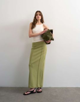Topshop Topshop interlock pencil skirt in green
