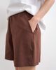 Topshop Topshop interlock sweatshirt fabric shorts in chocolate brown - part of a set - 4