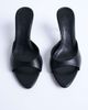 Topshop Topshop Isaac point toe mules in black - 3