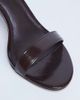 Topshop Topshop Isabelle 2 part banana heel sandals in chocolate-Brown - 4