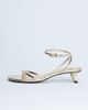 Topshop Topshop Isme strappy kitten heels in gold - 1