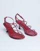 Topshop Topshop Itzia strappy mid heel sandals in red - 1