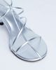 Topshop Topshop Itzia strappy mid heel sandals in silver - 2