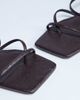 Topshop Topshop Iva strappy kitten heel mules in brown - 2