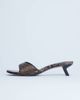 Topshop Topshop Ivee kitten heel mule in natural snake-Multi - 1