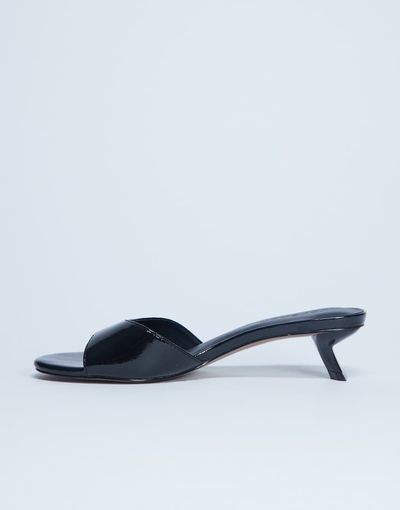 Topshop Topshop Ivee kitten heel mules in black