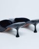 Topshop Topshop Ivette croc patent close toe mules in black - 4