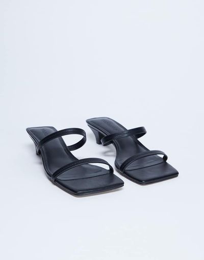 Topshop Topshop Izzy cone heel mules in black