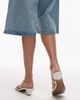 Topshop Topshop Izzy cone heel mules in off white - 2