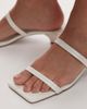 Topshop Topshop Izzy cone heel mules in off white - 3