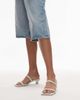 Topshop Topshop Izzy cone heel mules in off white - 4
