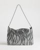 Topshop Topshop Jackson embellished small shoulder bag in silver & gray tiger-Orange - 1