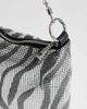 Topshop Topshop Jackson embellished small shoulder bag in silver & gray tiger-Orange - 3