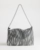 Topshop Topshop Jackson embellished small shoulder bag in silver & gray tiger-Orange - 4