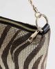Topshop Topshop Jackson small embellished shoulder bag in chocolate & silver zebra-Black - 3