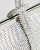 Topshop Topshop Jade small wristlet grab bag in silver diamante - 2