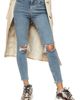 Topshop Topshop Jamie Greencast Ripped Skinny Jeans - 1