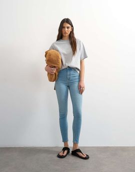 Topshop Topshop Jamie high rise jeans in bleach-Blue