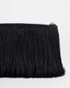 Topshop Topshop Jasmine small fringe envelope clutch in black - 4