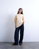 Topshop Topshop jersey graphic stamp back print oversized T-shirt in buttermilk-Yellow - 3