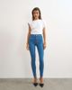 Topshop Topshop Joni high rise skinny jeans in mid blue - 1