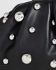 Topshop Topshop Josephine small studded clutch bag in black - 2