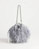 Topshop Topshop Juliet small fringed grab bag in gray - 2