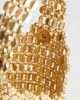 Topshop Topshop Junoe small beaded wristlet purse in gold tone - 4