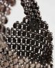 Topshop Topshop Junoe small beaded wristlet purse in pewter-Silver - 2