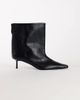 Topshop Topshop Kai super wide heeled ankle boot in black - 1