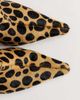 Topshop Topshop Kai super wide heeled ankle boot in leopard pony hair on real leather-Multi - 3