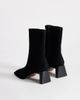 Topshop Topshop Kali real suede heeled ankle boots in black - 4
