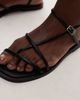 Topshop Topshop Kali strappy flat sandals in black - 3