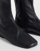 Topshop Topshop Kameron real leather flat ankle boots in black - 4