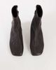 Topshop Topshop Kameron real leather flat ankle boots in chocolate-Brown - 2